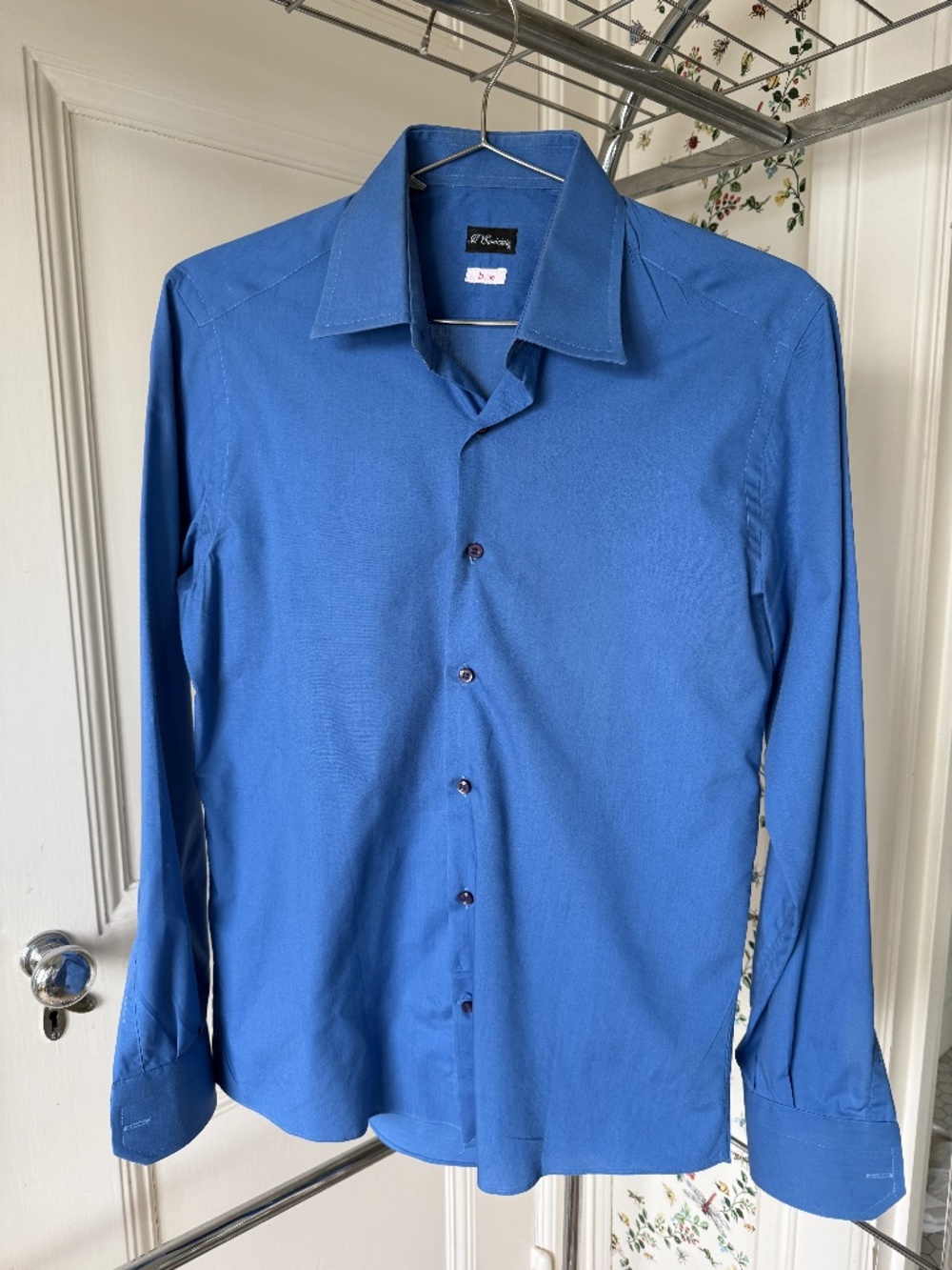 Il Camiciaio B-Line Italian Blue Dress Shirt Made in Italy